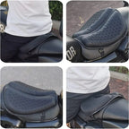 Coussin de siège de Moto 3D nid d'abeille anti-dérapant coussin de siège de Moto en Gel soulagement de la pression coussin de siège de Ride accessoires de Moto