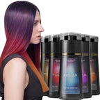 Shampoing de teinture capillaire pour cheveux gris pour femmes et hommes, Kit de teinture capillaire naturelle, Semi-permanent, noir, marron, violet, 200ml