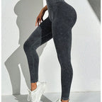 Leggings de Yoga de ponçage en Nylon pour femmes, pantalons serrés sans couture, haute élasticité, Sexy, levage des hanches, pantalons d'entraînement, de course, de gymnastique