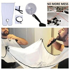 Attrape-cheveux pour barbe pour hommes, tablier de toilettage avec couvercle miroir pour un nettoyage facile, outil de coiffure pour hommes