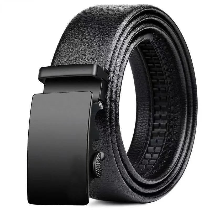 Ceinture pour hommes d'affaires de mode véritable marque de luxe ceinture boucle en métal ceinture en cuir PU de haute qualité ceinture souple avec pantalon Cargo jean