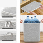 Sac de rangement de couette non tissé avec fermeture éclair veds, vêtements pliables, bacs de couette, conteneur, grande capacité, sac anti-poussière, organiser