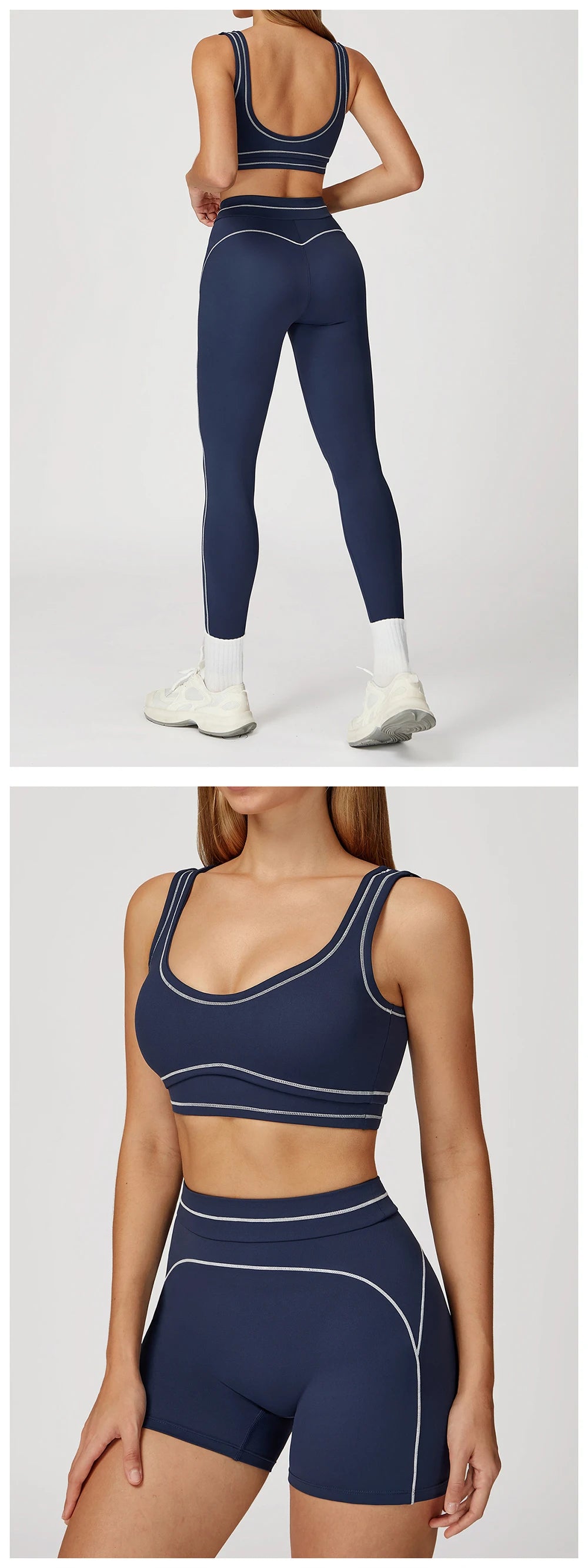 Ensemble de yoga 2 pièces pour femme, tenue de sport, vêtements de gym, ensemble soutien-gorge de sport et pantalon de course, vêtements de yoga et de sport pour femme