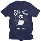 T-shirt à manches courtes pour homme, humoristique et décontracté, en coton, dessin animé pingouin Meme