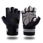 1 paire de gants de Fitness demi-doigt avec Support d'enveloppe de poignet pour hommes et femmes, équipement d'entraînement de Crossfit, équipement de musculation