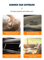 SEAMETAL pare-soleil de voiture rideau de fenêtre latérale avant fenêtre arrière pare-soleil été UV blocage ventouse rideaux de Protection solaire de voiture