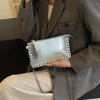 Sacs à bandoulière Design de couleur unie pour femmes chaîne de mode sacs à Main de téléphone portable Sac à bandoulière de mode Sac A Main femme