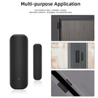 Capteur de porte et de fenêtre Tuya Zigbee, système d'alarme de sécurité pour maison intelligente, application, alarme à distance, commande vocale, noir/blanc