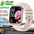 Nouvelle montre connectée 2026 pour femmes, suivi sportif et de forme physique, étanche IP68, fréquence cardiaque 24h intégrée, appels Bluetooth, montre connectée tendance pour femmes