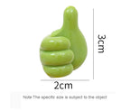Crochet de décoration murale auto-adhésif en Silicone, 2 pièces, crochet créatif pour clé à pouce, Clip de câble de données pour maison/bureau, organisateur de bureau en fil