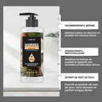 Gel douche nettoyant en profondeur pour hommes, Eucalyptus, noix de coco, parfum rafraîchissant, parfum longue durée, contrôle de l'huile, 100ml
