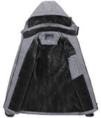 TACVASEN vestes de Ski d'hiver pour hommes manteaux polaires imperméables veste de Snowboard thermique isolée Parka imperméable avec capuche Parka homme