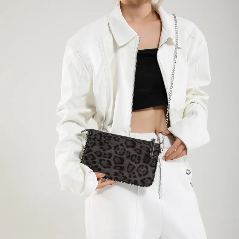 Sacs à bandoulière Design de couleur unie pour femmes chaîne de mode sacs à Main de téléphone portable Sac à bandoulière de mode Sac A Main femme