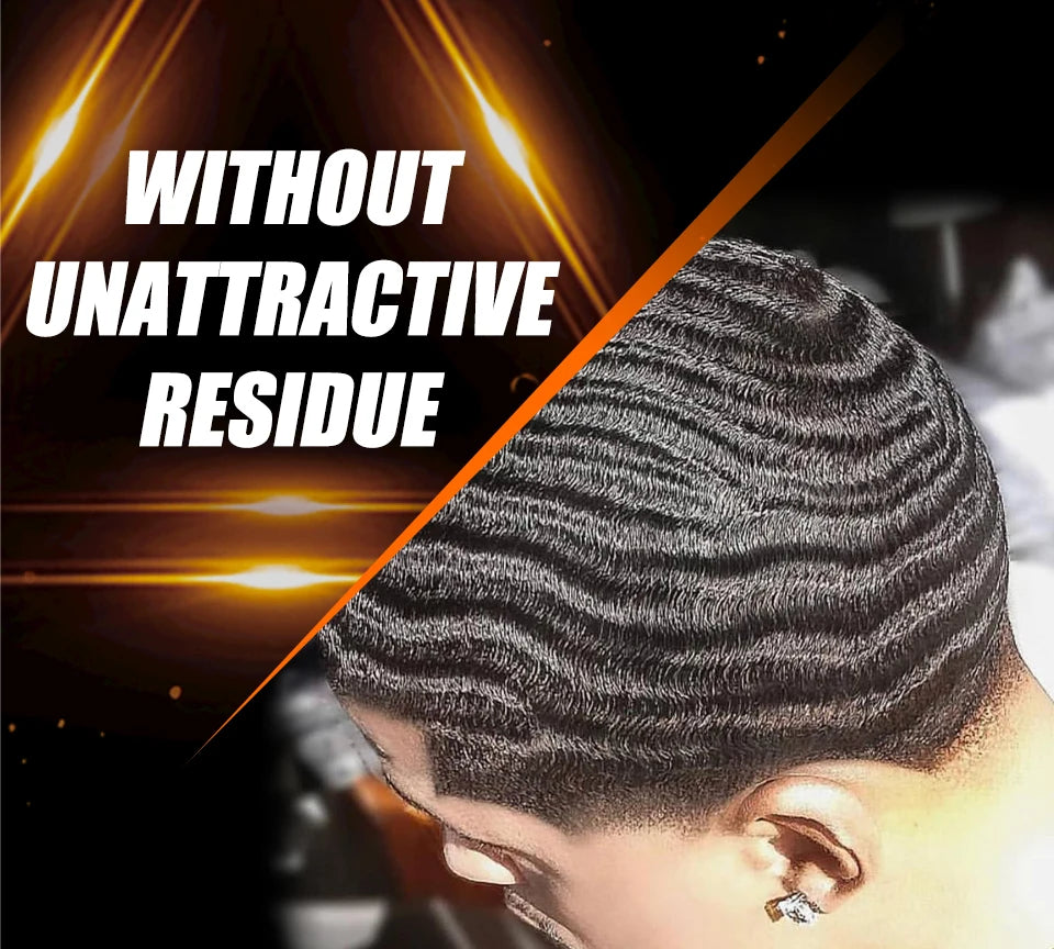 Gel ondulé 360 pour contrôle des frisottis, crème nourrissante à forte tenue pour cuir chevelu, pommade naturelle Anti-perte de cheveux en argile pour hommes noirs africains