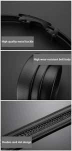 Ceinture pour hommes d'affaires de mode véritable marque de luxe ceinture boucle en métal ceinture en cuir PU de haute qualité ceinture souple avec pantalon Cargo jean