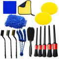 Ensemble de brosses de détail de voiture, kit de livres automatiques ultime pour l'entretien des évents, brosse de dégagement tative de sortie d'air de voiture