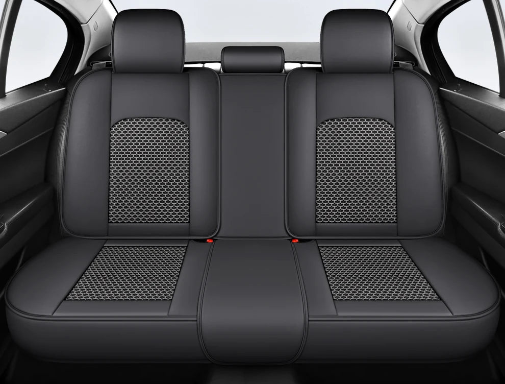 Coussin de siège auto ergonomique – Cuir Nappa et soie glacée, éponge haute résilience, confort toutes saisons pour la plupart des véhicules
