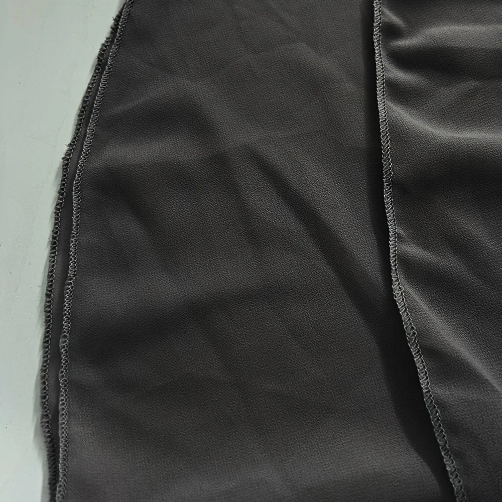 1pc prêt à porter Hijabs instantanés Double couche en mousseline de soie solide Foulard Femme Musulman châle enveloppement Bandana