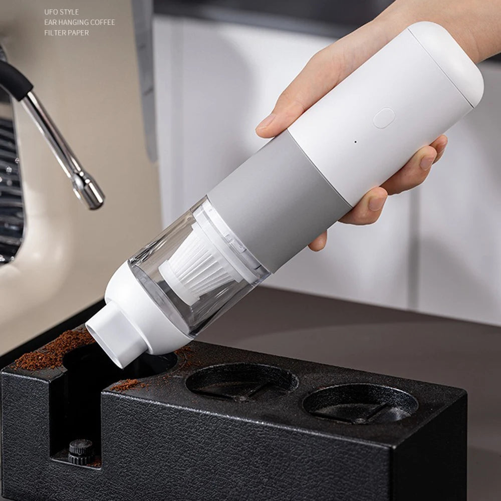 Aspirateur de poudre de café Bar nettoyeur de poussière de café Machine d'aspiration de poudre petite Machine d'aspiration de poudre de charge sans fil