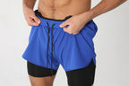 Short de course avec poches doublées pour homme, séchage rapide, léger, respirant, athlétique, sport, entraînement, boucle serviette