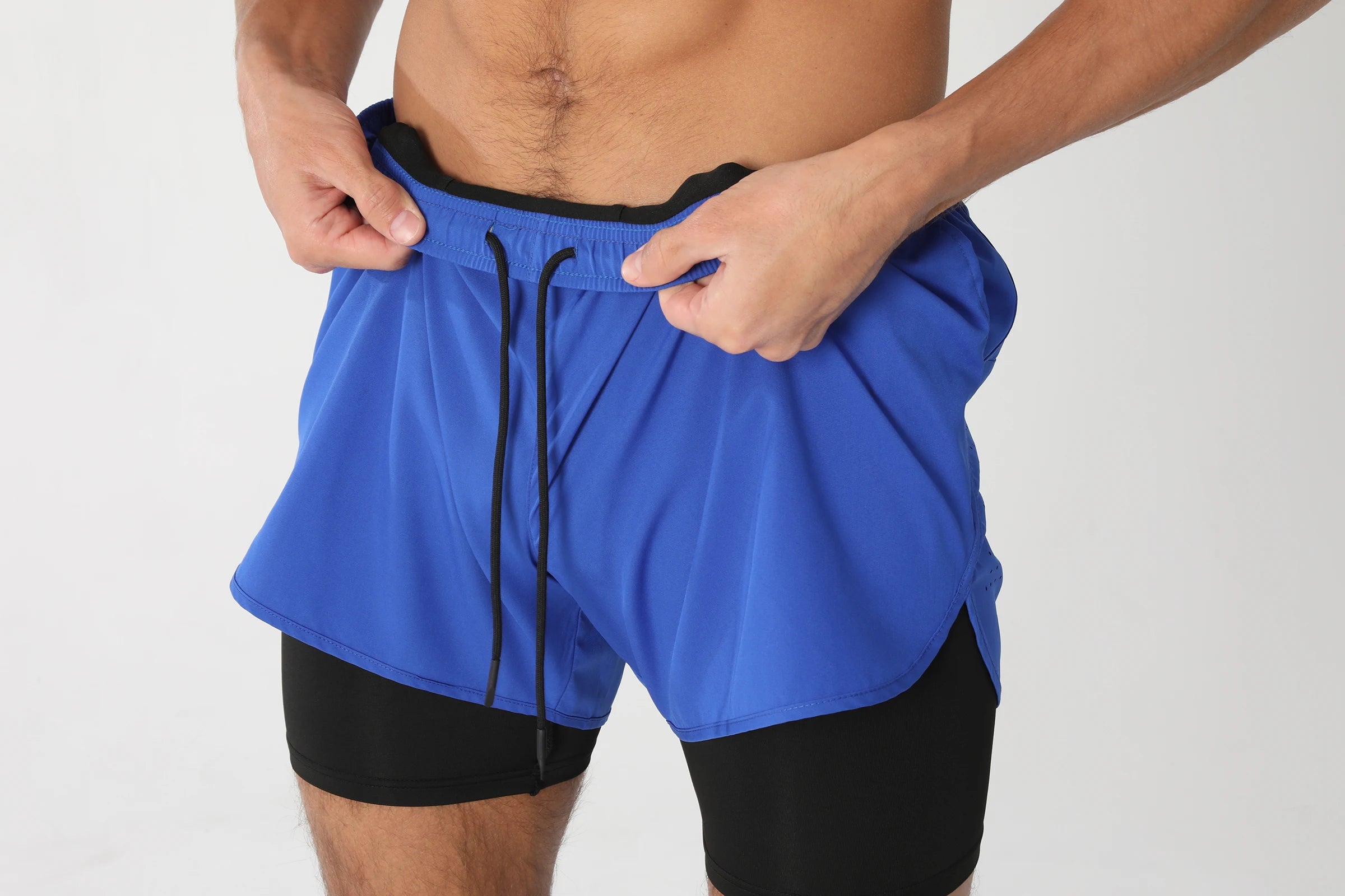 Short de course avec poches doublées pour homme, séchage rapide, léger, respirant, athlétique, sport, entraînement, boucle serviette