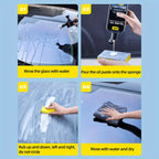 Kit d'élimination de l'huile pour vitres de voiture, élimine les taches d'eau, le film d'huile, adapté aux vitres automobiles et domestiques