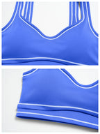 Ensemble de yoga 2 pièces pour femme, tenue de sport, vêtements de gym, ensemble soutien-gorge de sport et pantalon de course, vêtements de yoga et de sport pour femme
