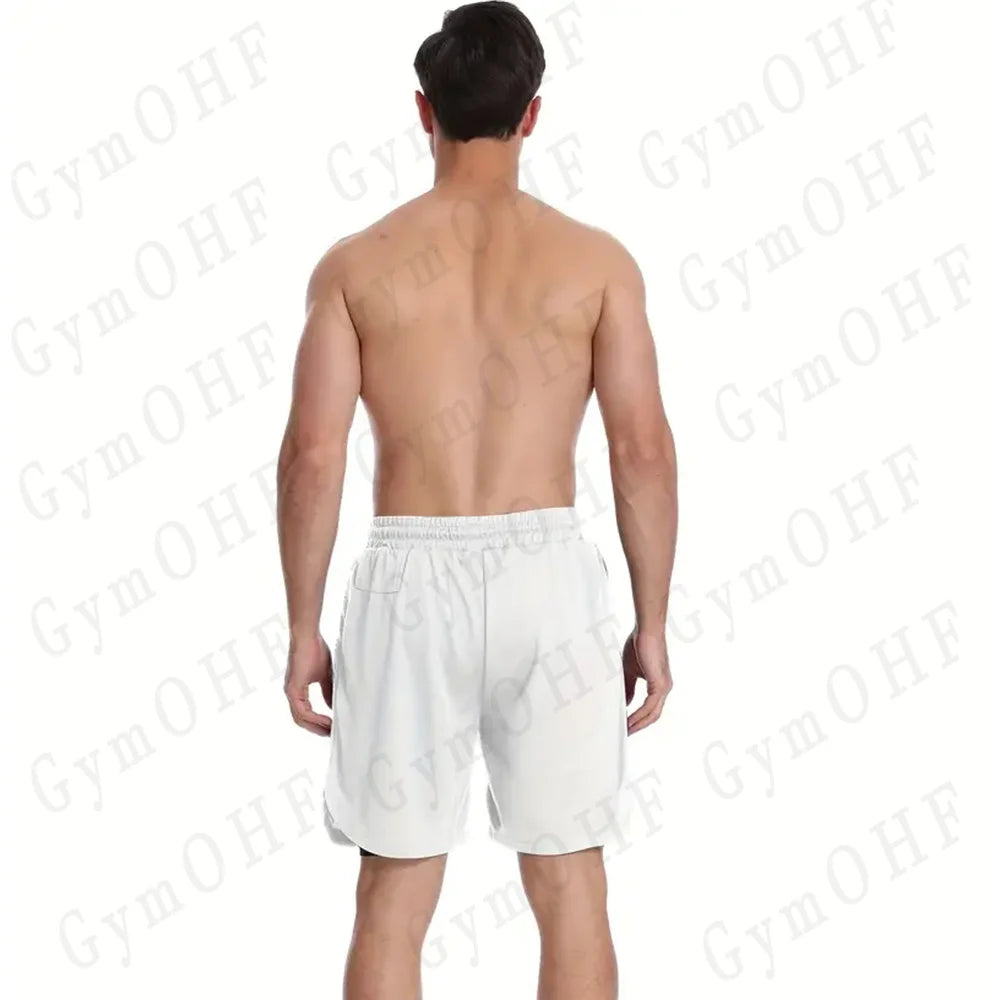 LONSDALE short de Fitness imprimé motif pour hommes Double couche 2 en 1 séchage rapide Fitness loisirs de plein air entraînement short de sport