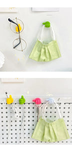 Crochet de décoration murale auto-adhésif en Silicone, 2 pièces, crochet créatif pour clé à pouce, Clip de câble de données pour maison/bureau, organisateur de bureau en fil