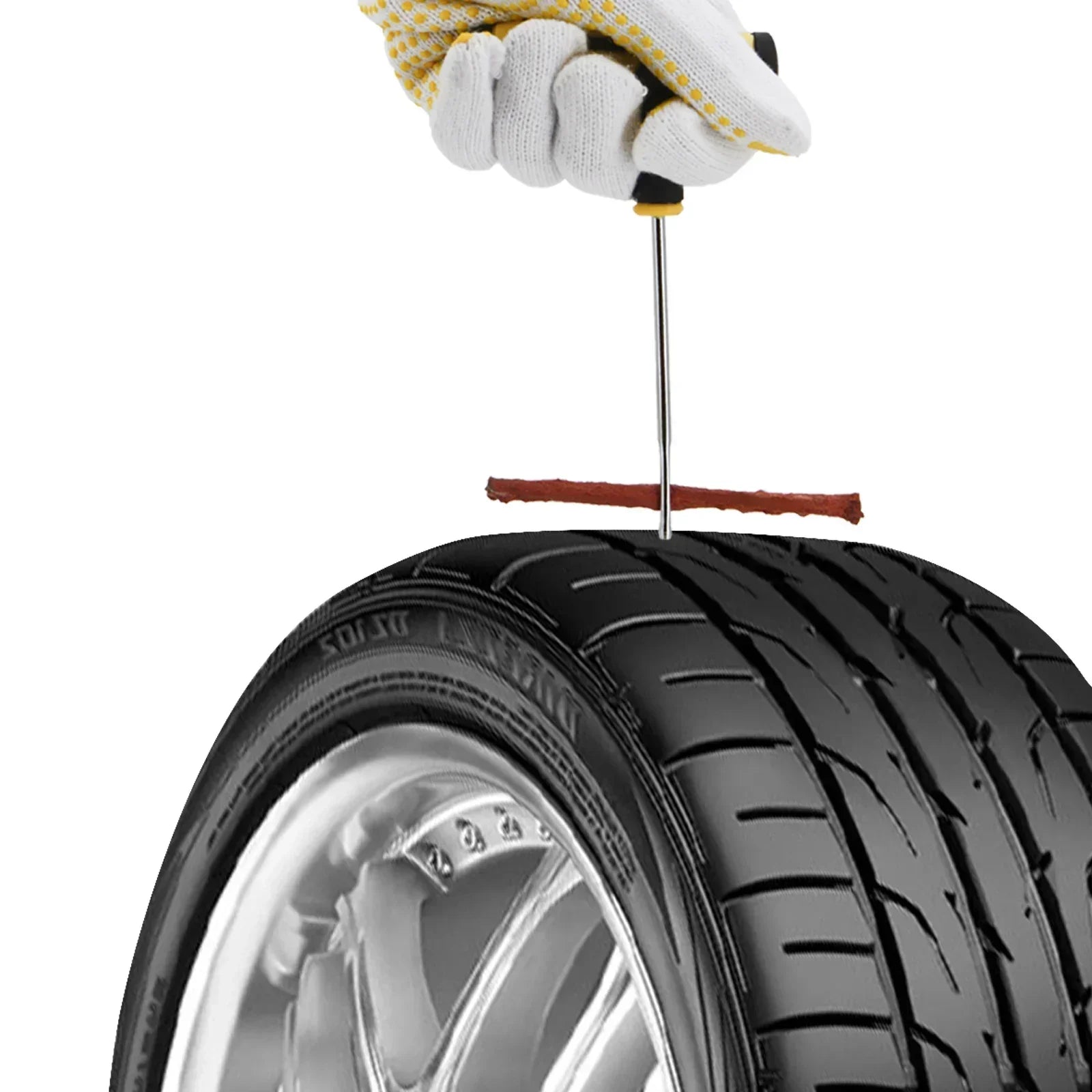 Clous de Réparation Pneus Tubeless – Kit 21 pcs Bouchons Caoutchouc Anti-Crevaison