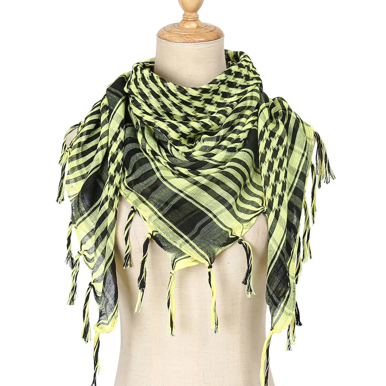 Foulard Hijab à carreaux pour hommes et femmes, foulard arabe du désert, doux, tactique, randonnée, Turban unisexe, châle militaire, nouvelle collection 2026