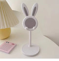 Support de téléphone portable de bureau en forme de lapin de dessin animé mignon, support de téléphone réglable pour iPhone, iPad, Samsung, smartphone, support de table