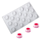 Moule à gâteau cylindrique en Silicone ondulé en dentelle, 6 ou 12 cellules, outils de fabrication de desserts de fête, moule à gâteau en Mousse, fournitures de pâtisserie de cuisine