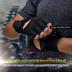 1 paire de gants de Fitness demi-doigt avec Support d'enveloppe de poignet pour hommes et femmes, équipement d'entraînement de Crossfit, équipement de musculation