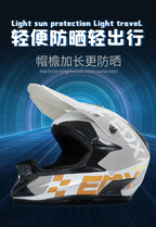 Casque de moto tout-terrain, pour motocross, ATV, dirt bike, pour course de descente, DOT