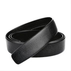 Ceinture pour hommes d'affaires de mode véritable marque de luxe ceinture à boucle en métal ceinture souple en cuir PU de haute qualité avec pantalon Cargo jean
