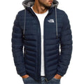 Veste à capuche décontractée et élégante pour homme, coupe ajustée, avec fermeture éclair, idéale pour l'hiver, les activités de plein air, les voyages et le style urbain 2026