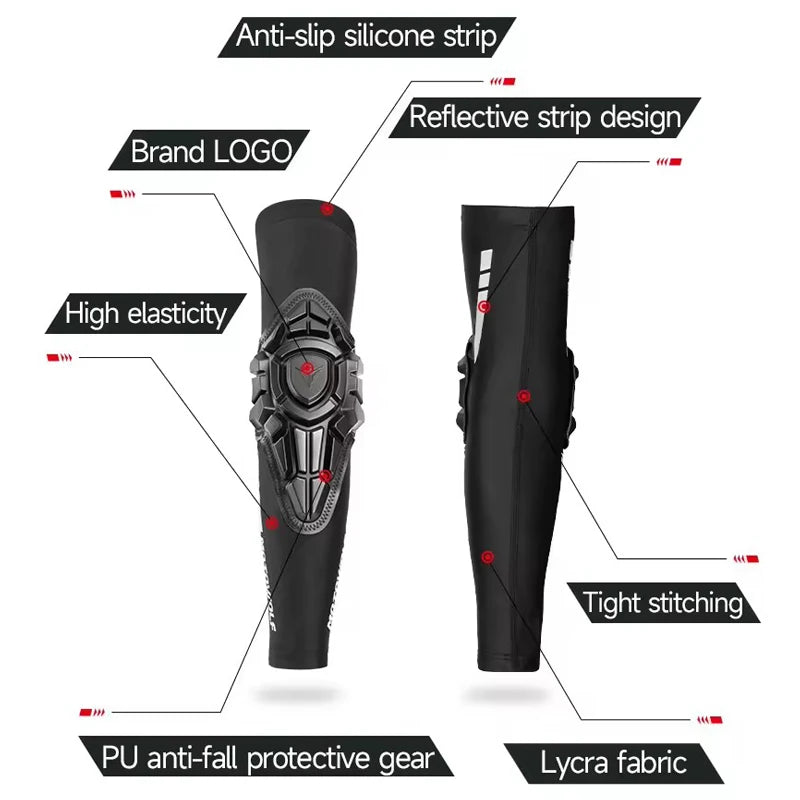 MOTOWOLF été moto coudières vtt cyclisme coude Protection Motocross coudière protecteur BMX DH ATV motocycliste équipement