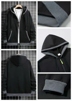 Cardigan épais à capuche et fermeture éclair pour homme, vêtement d'extérieur décontracté, sweat-shirt à la mode, Style transfrontalier, nouvelle collection automne hiver