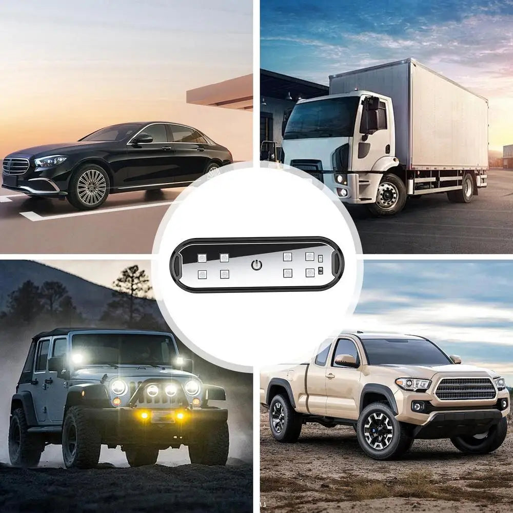 Éclairage ambiant voiture USB Rechargeable porte de voiture lumière bienvenue courtoisie lumière voiture atmosphère avertissement lampes coloré clignotant lumière