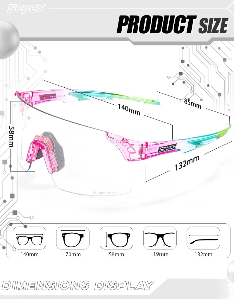 SCVCN extérieur Anti-buée photochromique lunettes de soleil hommes route Anti-buée cyclisme lunettes vélo femmes vélo vtt UV400 lunettes de sport