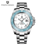 PAGANI DESIGN 40mm automatique GMT montre-bracelet en acier inoxydable étanche hommes montre haut de gamme mécanique sport montres hommes PD-1662