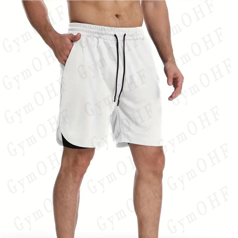 LONSDALE short de Fitness imprimé motif pour hommes Double couche 2 en 1 séchage rapide Fitness loisirs de plein air entraînement short de sport