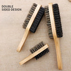 Brosses à cheveux en poils de sanglier pour hommes, brosse ondulée en bois naturel, brosse à barbe masculine, brosse à cheveux polyvalente pour touristes, brosse à barbe double face, S, M, L, 1PC