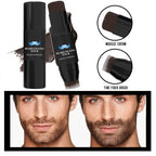 Bâton de remplissage de crayon à barbe et brosse pour hommes, stylo à barbe, bâton de retouche de racine de cheveux, couverture longue durée, maquillage pour moustache et cheveux