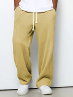 Pantalon de jogging décontracté pour homme 2026, coupe droite, taille élastique, jambe large, vêtements de sport pour homme, collection Printemps/Automne