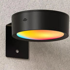 Applique murale LED magnétique, lumières magnétiques à intensité variable, 360 °   Lampe de nuit de projecteur d'armoire de télécommande tactile de rotation