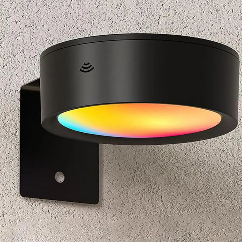 Applique murale LED magnétique, lumières magnétiques à intensité variable, 360 °   Lampe de nuit de projecteur d'armoire de télécommande tactile de rotation