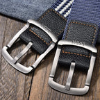 Ceinture en toile à broches pour hommes et femmes, ceinture décontractée, pantalon cargo, jeans, extérieur, escalade, sport, entraînement, environnement, mode