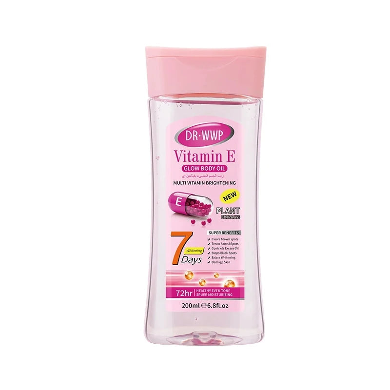 Disaar-Huile essentielle à la vitamine C pour peau lisse, 200ml, extrait d'e Vera, anti-rides, hydratant, soins de la peau aux haricots de cacao